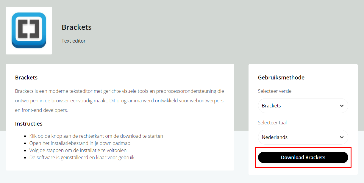Academic Software: brackets download 2