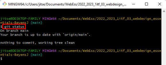 Git status