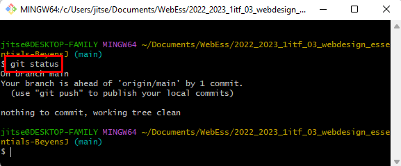 Git status